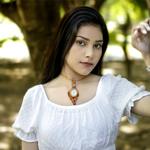 AYANA-Amazonite-Handmade-Macrame-Necklace-for-Women-Adjustable-Healing-Crystal-Pendant-Eco-Friendly-Handcrafted-Macrame-Jewelry-with-Ethically-Sourced-Gemstones-Womens-Tribal-Bohemian-Jewelry