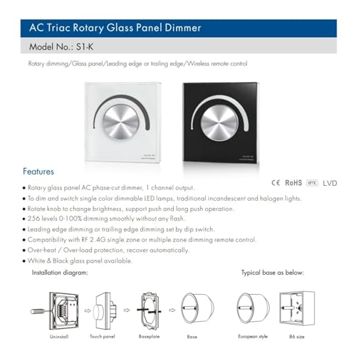 Variateur Triac LED 220V AC Skydance KS pour contrôle de zone