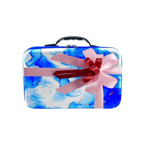 Image of 60 Slot Diamond Art Storage Box | Blue Bead Organizer Case with Drill Tools, Portable Craft Box, For 5D DIY Art Kits
