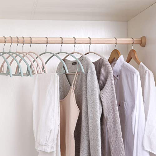 10 Pack Sweater Clothes Hanger No Shoulder Bump 42CM Wide Heavy Duty Coat Metal Hangers for Closet Non Slip PVC-Coating for Sweaters,Dresses,Jackets,Pants,Shirt - Image 3