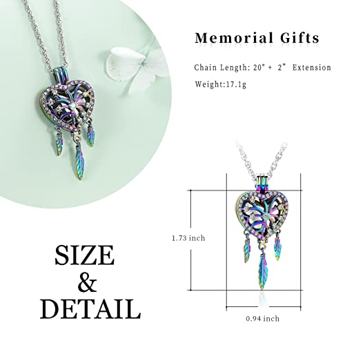 Shajwo SH+F20029+SW Dream Catcher Urn Necklace Heart Cremation Jewelry thumb #1