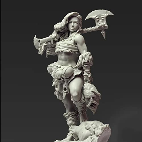 Figura Anciana Guerrera 1/24 Kit Resina Sin Armar miniatura 3