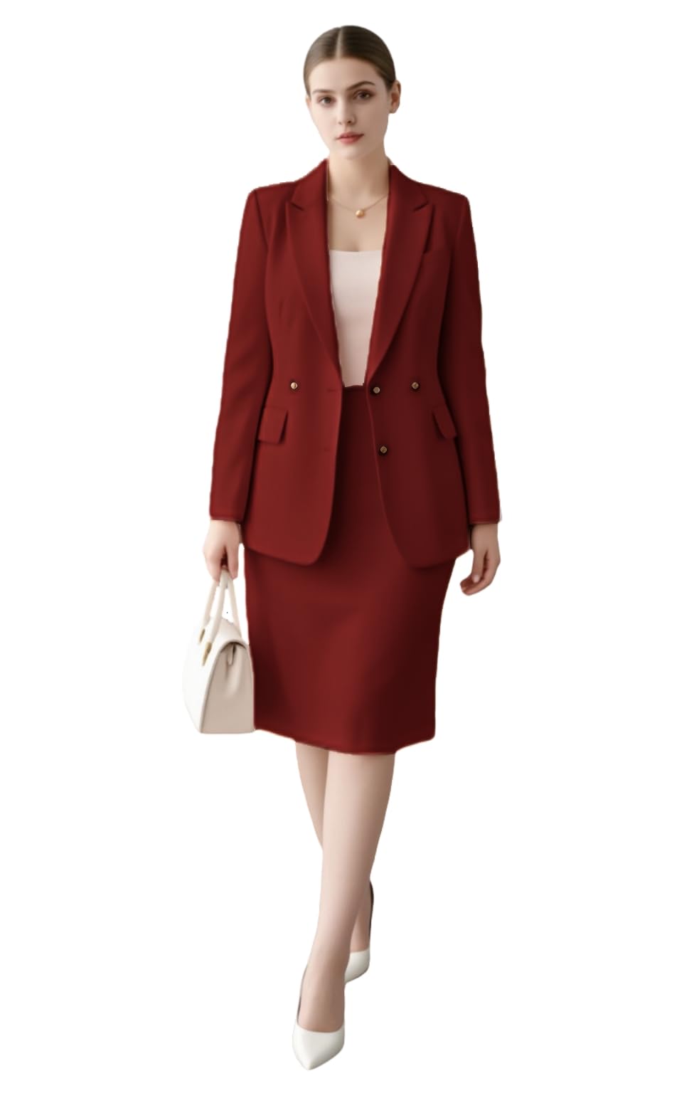 Womens Skirt Suits Tuxedos Plus Size 2 Piece Blazer Set Business Wedding Workout Outfits