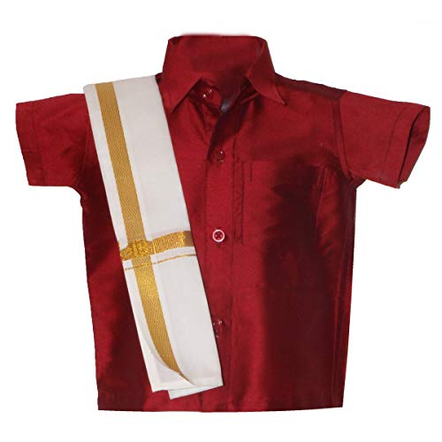 Image of MS TRENDS Boys Traditional Dhoti & Shirts SET (MSTCM - $P)