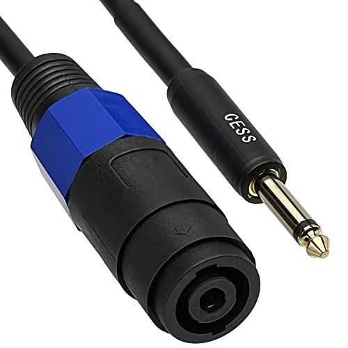 Cable adaptador 1/4 TS macho a Speakon hembra, pack 2 miniatura 5