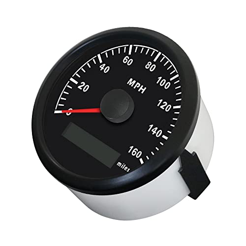 Eling Universal Mph Gps Speedometer Odometer Kit 160Mph Speed Gauge For Car Motorcycle Tractor Truck With Backlight 85Mm 12V 24V Replacement Speedo #TOP7