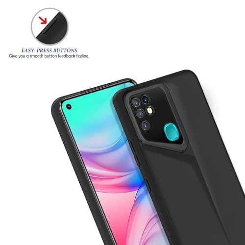 Image of Amazon Brand - Solimo Ultra-Thin Blade Runner Series Matte Finished Camera Protection Soft Back Cover for Infinix Hot 10 - Black