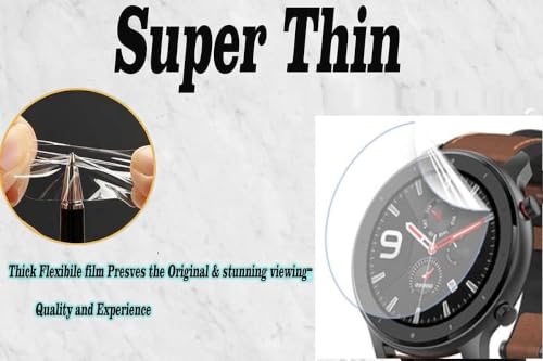 Image of BLACKSHEEP 2 Pack Membrane For Huawei Watch GT 3 46mm Full Screen Coverage Flexible Watch Screen Protector with Easy Installation Kit