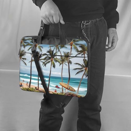 Maletín para portátil con diseño Hawaiian Surfer 14 pulgadas miniatura 2