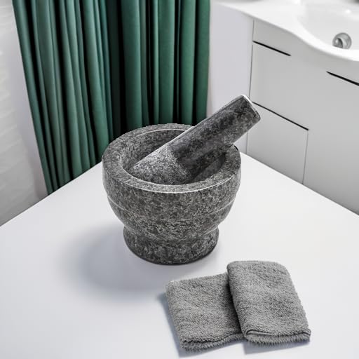 IMUSA USA Small Polished Mortar and Pestle, 3.75”, Granite by Imusa - Image 5