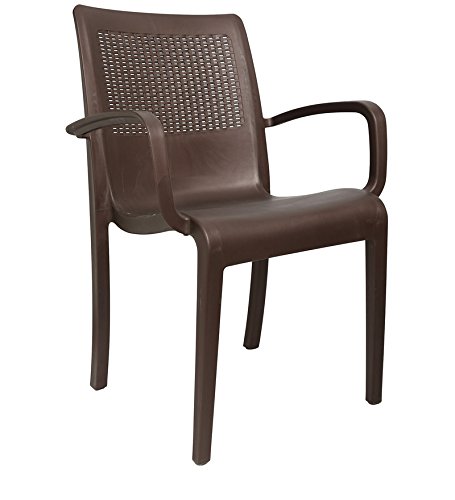 Image of Cello Ecstasy Elegant Set of 6 Chairs (Brown) | Strong and Durable | Easy to Clean | Chair for Living Room, Bed Room, Kitchen, Office Room, Outdoor | 3 Years Warranty