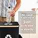 Recycling Bin Organizer for Home - 26 Gallon Recycle Bin for Kitchen with 2 Reusable Inner Bags - Indoor Recycling Bins with Lid for Bottles Cans Glass Plastic Cartons, Waterproof & Reusable (Black)