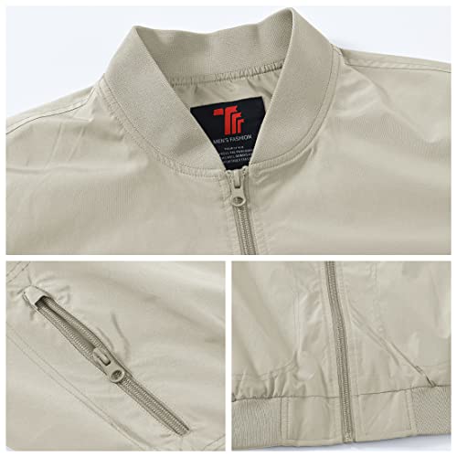 Image of Gopune Men's Windproof Bomber Jacket Lightweight Windbreaker Outdoor Golf Fashion Coat