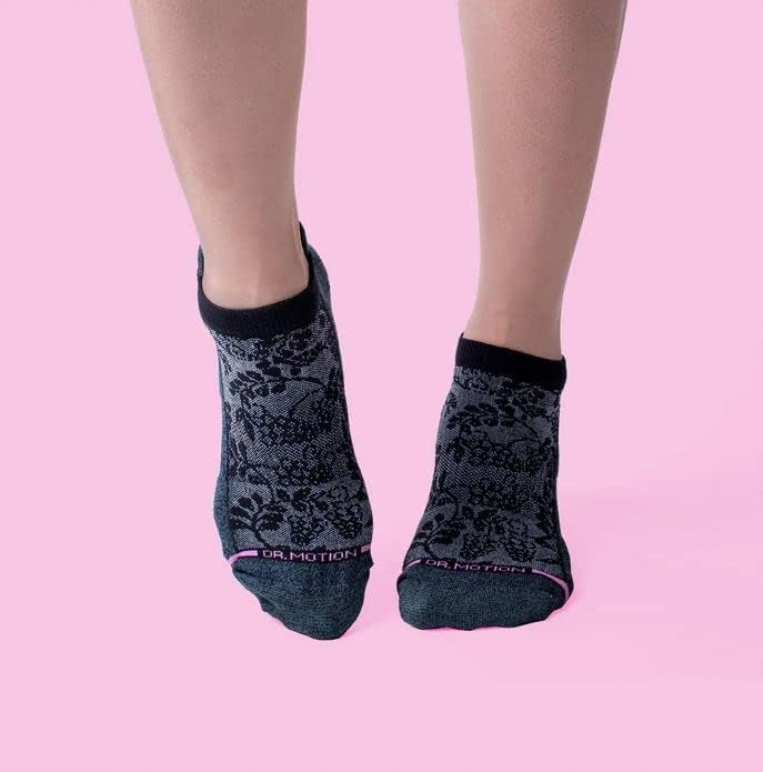 Miniatura 2 de Dr. Motion Calcetines de compresión de corte bajo para mujer, paquete de 2