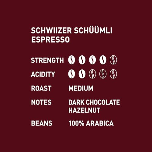 Schwiizer Schüümli Espresso, 100% Arabica Kaffeebohnen, kräftig-intensiv, ideal für Vollautomaten, Stärke 4/5, mittlere Röstung, Rainforest Alliance, 1kg 3