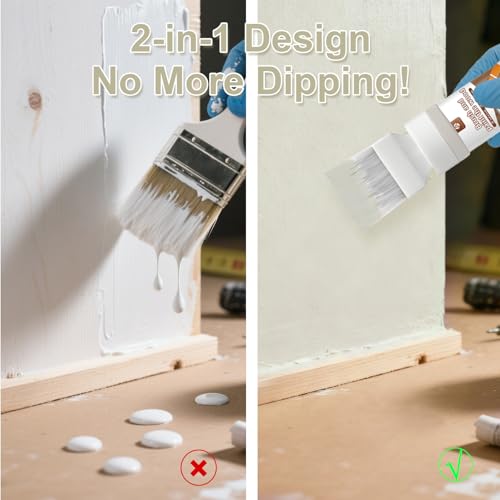 Image of Glacier Blue Multi-Surface Touch-Up Paint 6.35 Oz for Wood, Metal &Cabinets | Water-based quick dry touch up paint, No sanding needed to restore scratches on wood, metal furniture