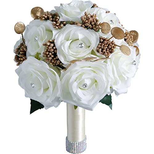 Bouquet de simulation de mariage JFDBGU pour décoration site de mariage Mori