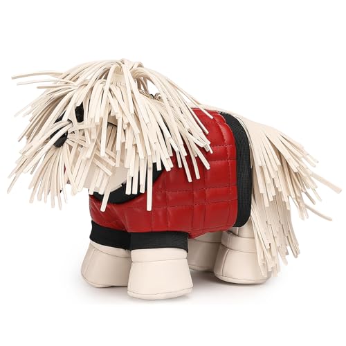 Image of Women PU Leather Unique Novelty Dog Shaped Crossbody Shoulder Bag Handbag Purse