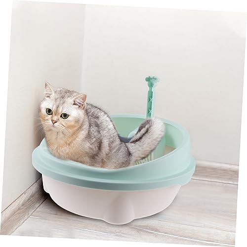 GANAZONO Caixa caixa areia para gatos banheiro semi fechado para gatos banheiro areia gatinho fornec