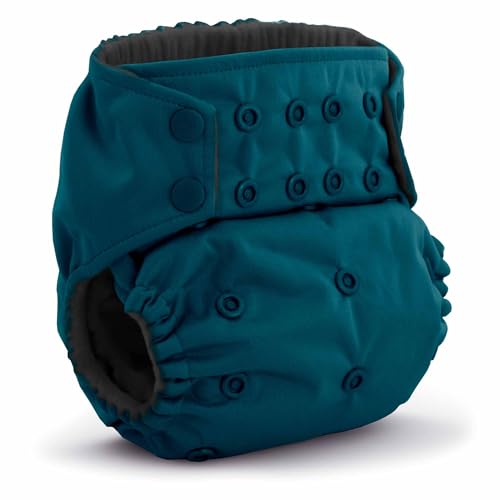Image of Kanga Care Rumparooz G3 OBV Cloth Diaper Reusable One Size Pocket Diaper with Patented Inner Double Gusset 2 pcs Bamboo Rayon Insert Soaker | Caribbean (6-55+ lbs)