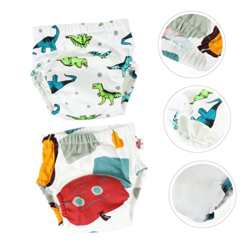 Abaodam 2 Unidades fraldas de bebê cueca de treinamento de recém-nascido fraldas de treinamento para