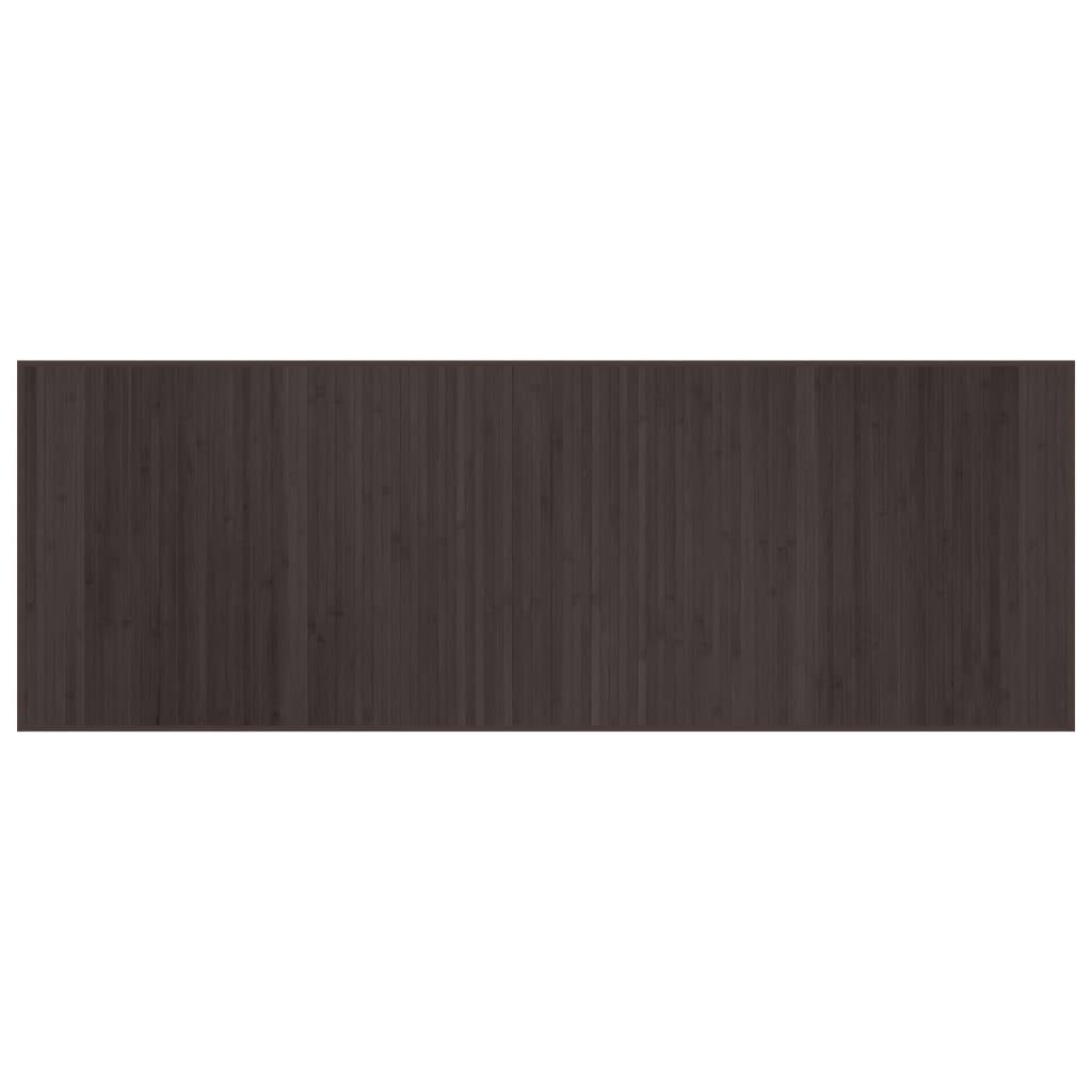 Tapis en bambou marron foncé antidérapant 70x200 pour sécuriser votre cuisine