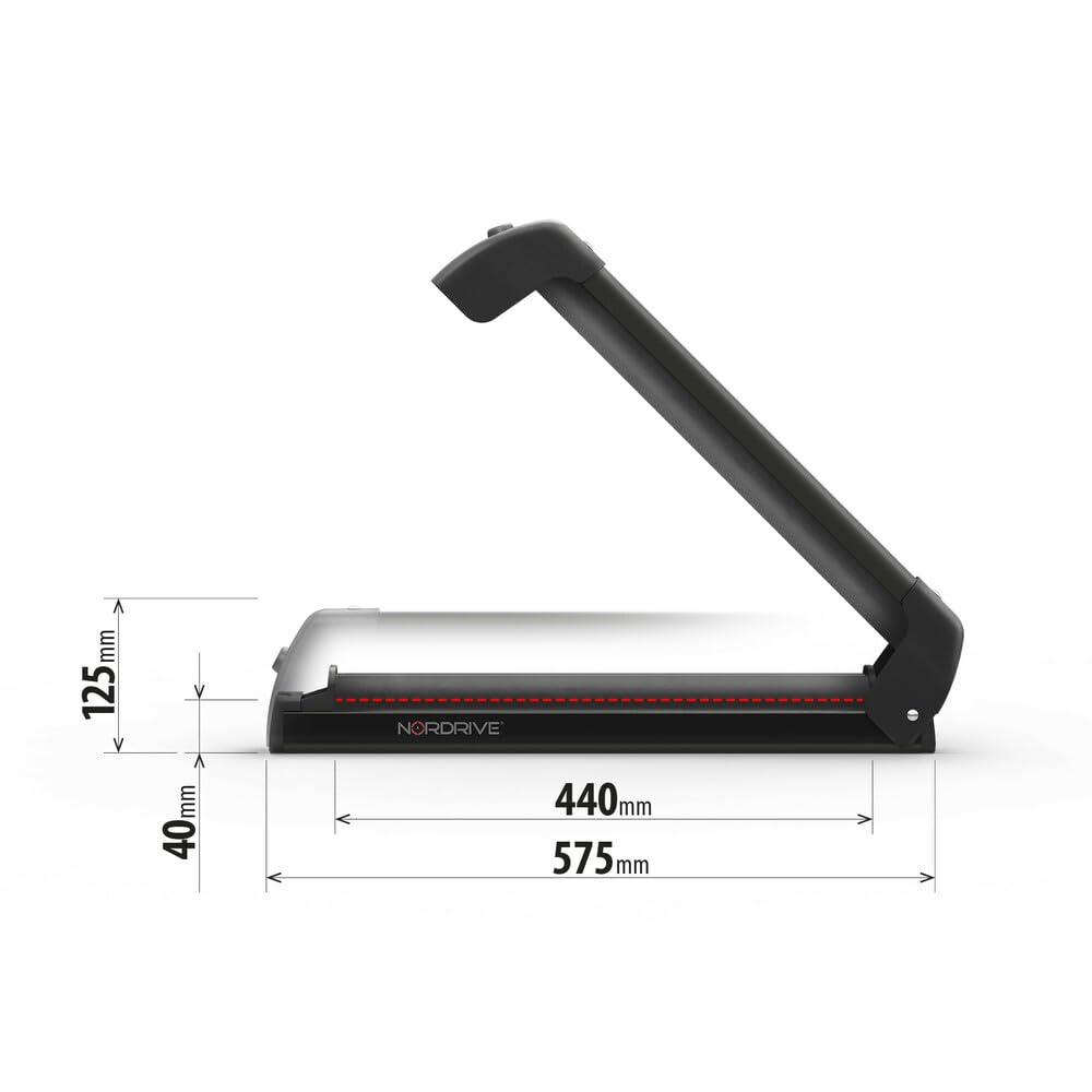 NORDRIVE N40012 Nordic-King Evo Aluminium NK-40, portasci per Barre da Tetto - Nero