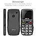 artfone 4G Seniorenhandy ohne Vertrag | Dual SIM mit Notruftaste | Rentner Handy große Tasten | Akku Lange Standby-Zeit | USB-C | Großtastenhandy mit Ladestation | 1,77 Zoll Farbdisplay