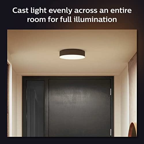 Philips Hue Enrave Large Ceiling Lamp, Black - White Ambiance Warm-to-Cool White Smart LED Light - 3 Pack - Control with Hue App - Compatible with Alexa, Google Assistant, and Apple Homekit by Philips Hue - Image 4