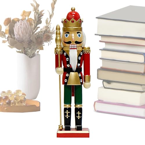 Cascanueces de Navidad, Cascanueces Decoración de Navidad | Figuras de Muñeca de Soldado Tradicional Navidad Cascanueces - 36Cm/14.17Inch Tradicional Cascanueces Soldado Figuras Muñecas, Madera