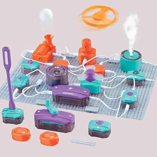 Juego de circuitos electrónicos con 45 bloques de circuitos,101 experimentos para aprender sobre electricidad, kit de exploración electrónica DIY,juguetes educativos STEM para niños a partir de 3 años | Ya disponible en tu tienda friki favorita! En mundofriki.es! Juego de circuitos electrónicos con 45 bloques de circuitos,101 experimentos para aprender sobre electricidad, kit de exploración electrónica DIY,juguetes educativos STEM para niños a partir de 3 años | Ya disponible en tu tienda friki favorita! En mundofriki.es!