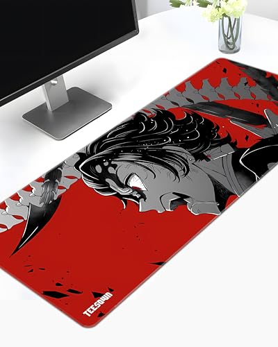 Image of Demon Slayer Anime Extended Mousepad (12x31) for Laptop, Desktop, PC and Gaming Deskmat (Stitched Edges, XL)