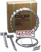 Kit Protetor Perimetral 45cm Galvalume Cerca Concertina Ouriço 10 Metros