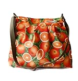  OFERTA - Bolso bandolera \'Naranjas\', hecho a mano en lona y algodón