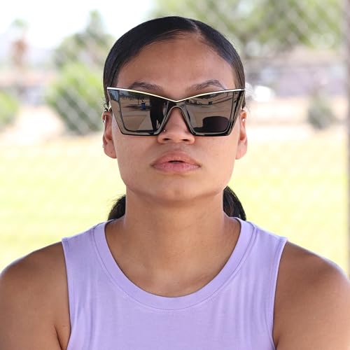 Trendy Retro Womens Oversized Square Cat Eye Sun Glasses UV Protection Vintage Style For Women Sunglasses3