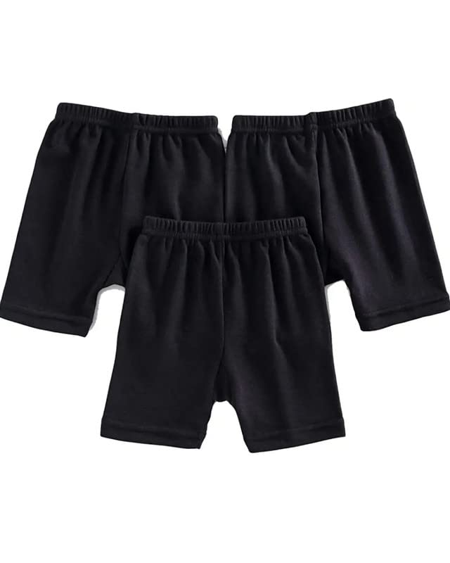 Image of D'Heer Fashion Cycling Shorts for Girls & Kids | Plain Yoga and Jogging Cycling /Tights Shorts for Girl (Pack of 3)