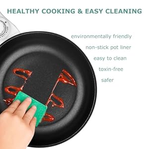 Dezin hot pot electric upgraded non stick saute pan rapid noodles electric pot 15l mini portable hot pot for steak egg fried rice ramen oatmeal soup with power adjustment  urban country home decor