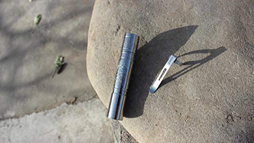 Premium Titanium Alloy Version Keychain Cree Led Flashlight Xeno Es1 Ti With Detachable Clip, 6 Modes, Aa*1 Battery, Waterproof- Ww #TOP4