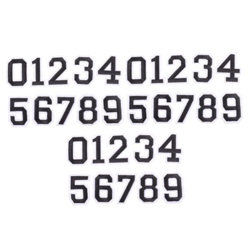 HOMSFOU 3Sets Self Adhesive T Shirt Number Decals Football Stickers for Team Identification and Seasonal Updates Quick Adhesive Design for Teams