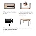 Need 55 Inch Large Computer Desk - Modern Simple Style Home Office Gaming Desk, Basic Writing Table for Study Student, Black Metal Frame, Teak