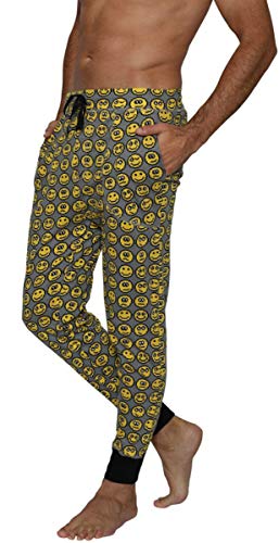 Fun Boxer Emoji Men's Bottom Line Jogger Digital Smiley