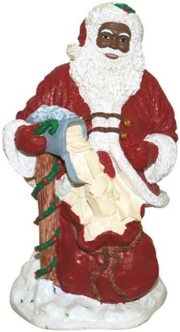 Ebony Treasures African American Santa Getting Mail