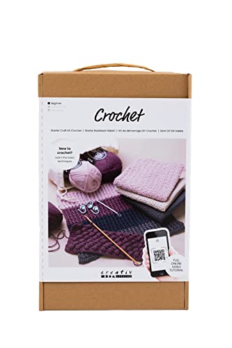 Creotime Creativ Company Kit de bricolage au crochet - Kit complet parfait pour les débutants à apprendre au crochet Cover