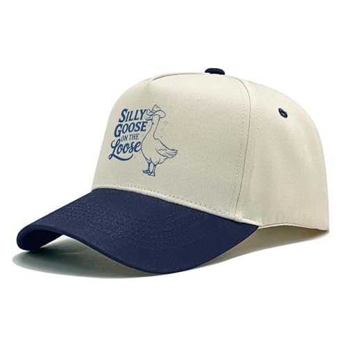 Image of Funny Goose Hat Silly Goose On The Loose Hat Men Baseball Hats Funny Cap