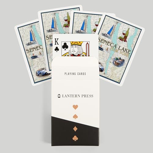 Baraja de 52 cartas tamaño póker Seneca Lake miniatura 6