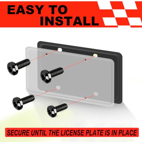 Image of Black License Plate Screws for Lexus /Honda and Toyota Models