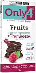 Chocolate 70% Cacau com Framboesa Sem Lactose Vegano Only4 70G