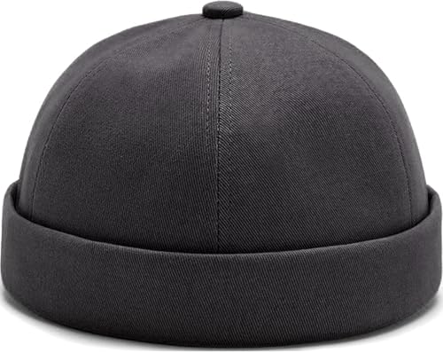 Image of Dome Brimless Hats for Women Men Beanie Docker Cap Sailor Skull Cap