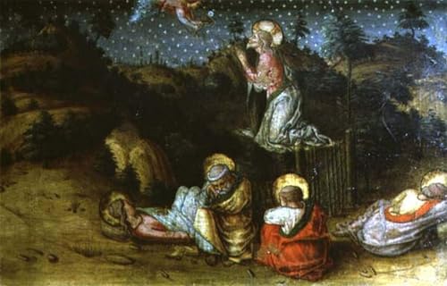 Lienzo de la Agonía en el Huerto de Carlo Crivelli para crear un ambiente elegante en casa