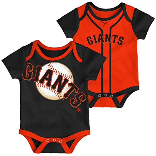 Image of Outerstuff MLB Newborn & Infants 0-24 Months 2 Piece Team Graphic Creeper Bodysuit Romper Set